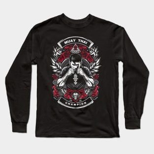 Muay Thai Fighter Long Sleeve T-Shirt